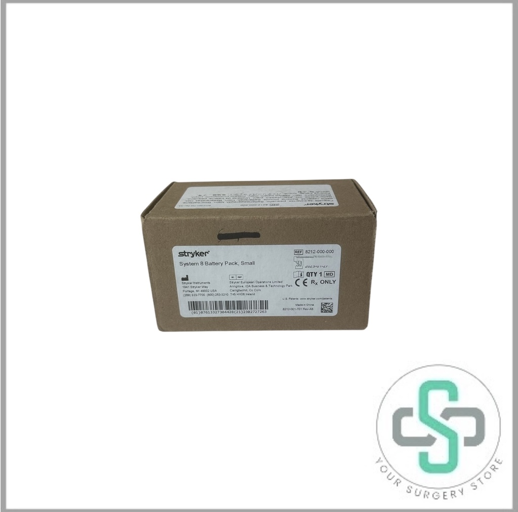 8212-000-000 - STRYKER SYSTEM 8 SMALL BATTERY PACK (NEW)
