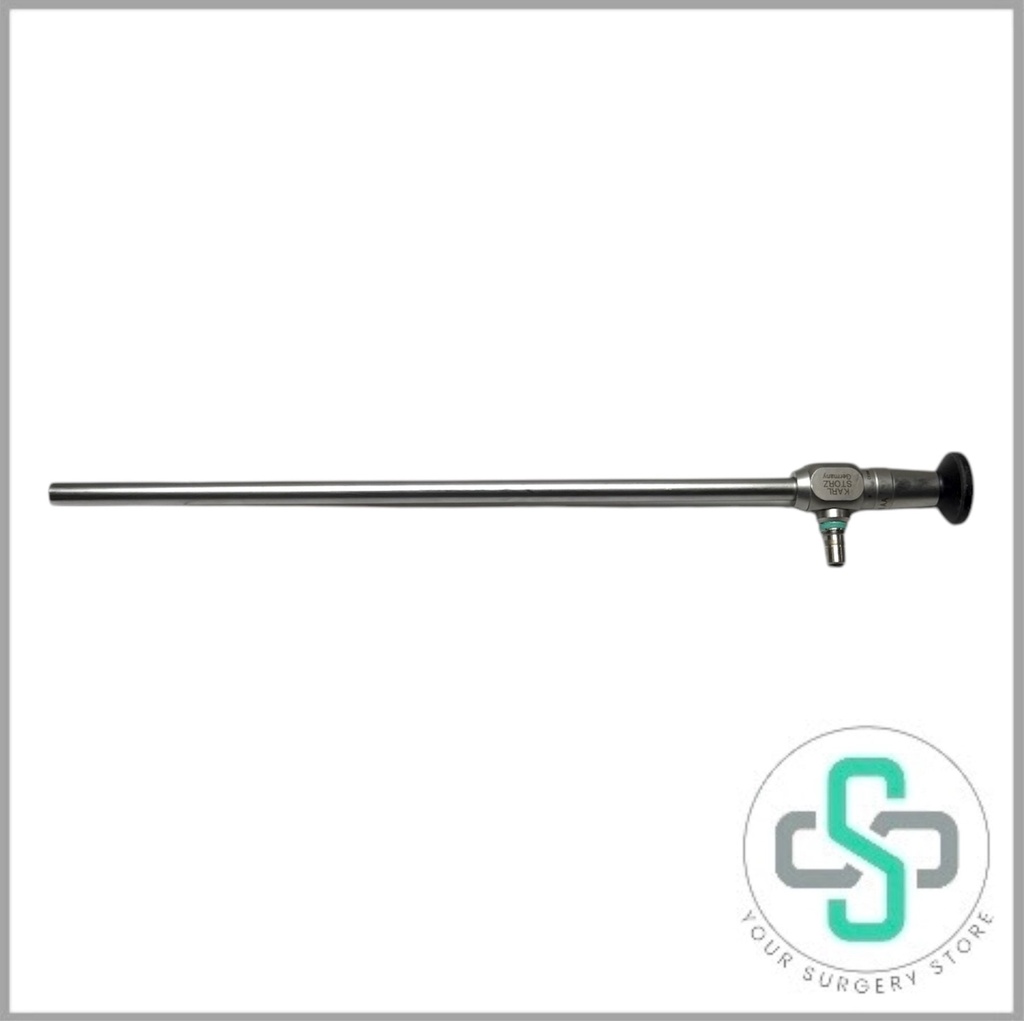 26003AA - KARL STORZ HOPKINS II LAPAROSCOPE E-CLASS, 10MM 0 DEGREE, 32CM, AUTOCLAVABLE (USED)