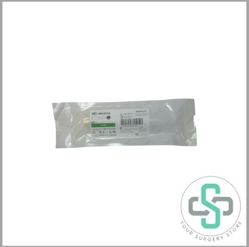 14BA50DX - MEDTRONIC MIDAS REX DISSECTING TOOL LEGEND ATTACHMENT, 14-AM (GREEN) 