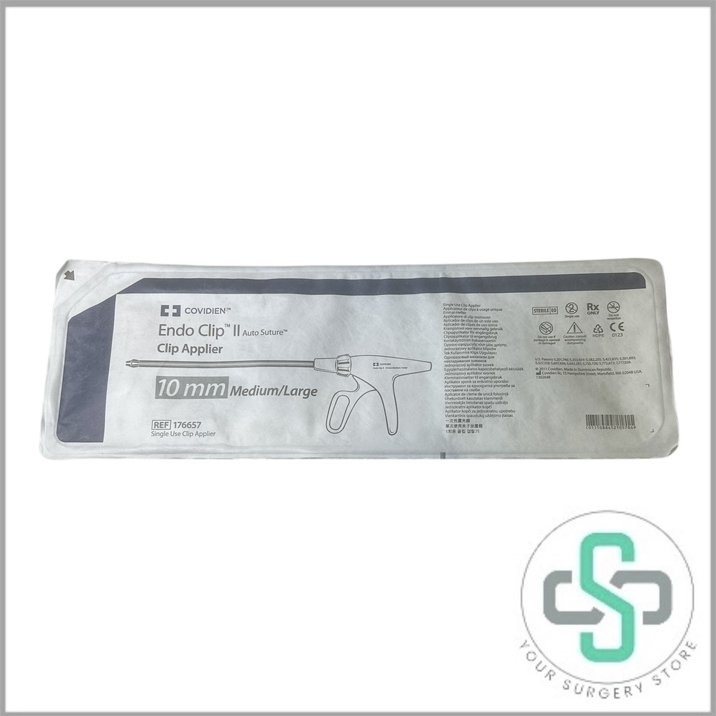 176657 - COVIDIEN ENDO CLIP II 10MM CLIP APPLIER, MEDIUM/LARGE 