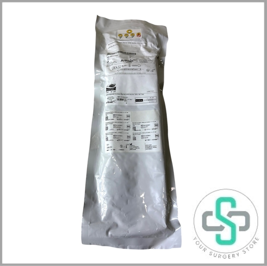 AR-2323KBCC - ARTHREX BIOCOMPOSITE KNOTLESS SWIVELOCK ANCHOR WITH BLUE #2 SUTURE, 5.5MM X 19.1MM (TEMP SENSITIVE) 
