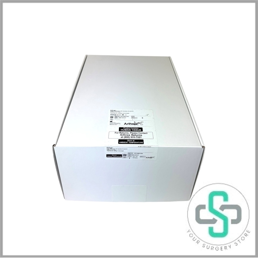 ABS-2016-01 - ARTHREX BIOSURGE I SYSTEM, 2.5CC ALLOSYNC PURE WITH ARTHREX ANGEL CPRP AND BMA TRAY 
