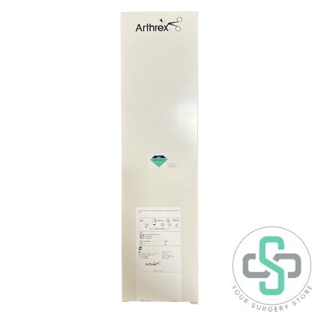 AR-4580S - FIBERSTITCH IMPLANT 1.5, STRAIGHT WITH TWO POLYESTER IMPLANTS AND 2-0 FIBERWIRE SUTURE