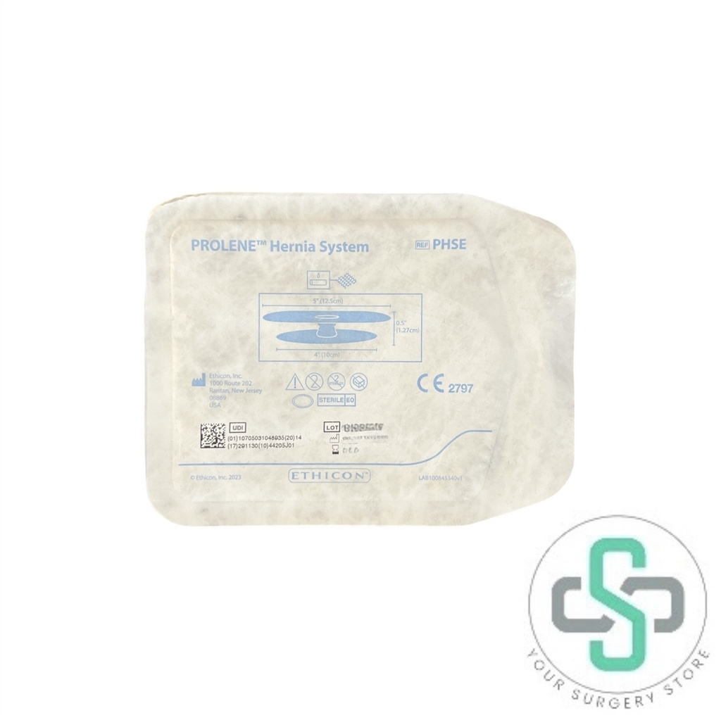 PHSE - ETHICON PROLENE (POLYPROPYLENE) HERNIA SYSTEM NONABSORBABLE SYNTHETIC SURGICAL MESH, EXTENDED 