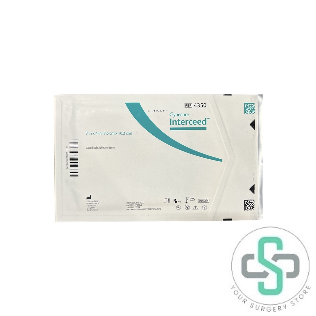  4350 - ETHICON GYNECARE INTERCEED ABSORBABLE ADHESION BARRIER, 3" X 4" (7.6CM X 10.2CM)