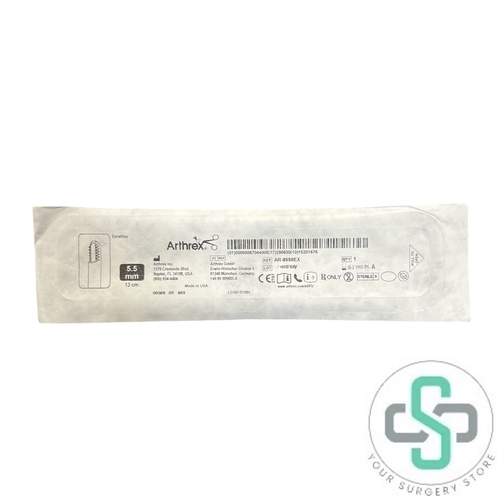 AR-8550EX - ARTHREX COOLCUT EXCALIBUR, 5.5MM X 13CM (TAN)