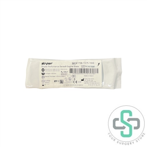 [6118-127-100]  6118-127-100 - STRYKER PERFORMANCE SERIES SAGITTAL BLADE, 18 X 100 X 1.27MM