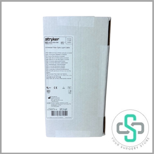 [233-050-090 (New)] 233-050-090 - STRYKER UNIVERSAL FIBER OPTIC LIGHT CABLE (NEW)