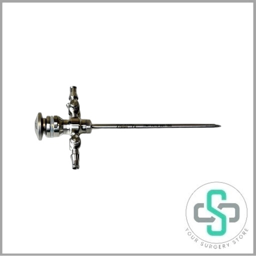 [343-331-450 (Used)] 343-331-450 - STRYKER 4.0MM CANNULA, 2 ROTATING STOPCOCKS, SPEED-LOCK (USED)