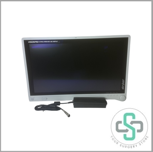 [240-031-000 WITH POWER SUPPLY (USED)] 240-031-000 WITH POWER SUPPLY - STRYKER VISIONPRO SYNK WIRELESS LED MONITOR, 26" (USED)
