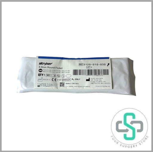 [5120-010-030] 5120-010-030 - STRYKER 3.0 MM ROUND FLUTED BUR MEDIUM 