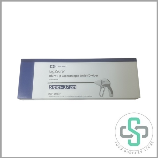 [LF1837] LF1837 - COVIDIEN LIGASURE BLUNT TIP LAPAROSCOPIC SEALER/DIVIDER, NANO-COATED, 5MM - 37CM