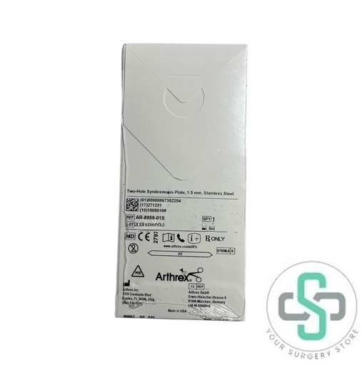 [AR-8959-01S] AR-8959-01S - ARTHREX TWO-HOLE PLATE, SS, STERILE 