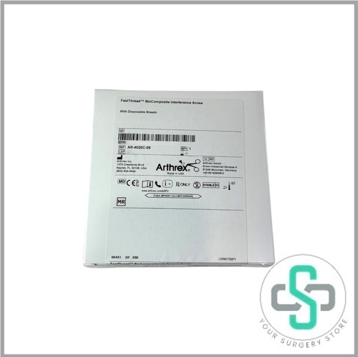 [AR-4020C-08] AR-4020C-08 - ARTHREX FASTTHREAD BIOCOMPOSITE INTERFERENCE SCREW WITH DISPOSABLE SHEATH, 8 X 20MM