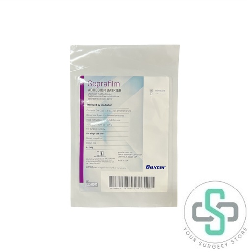 [4301-02] 4301-02 - BAXTER / GENZYME SEPRAFILM ABSORBABLE ADHESION BARRIER, 5" X 6" (13CM X 15CM)