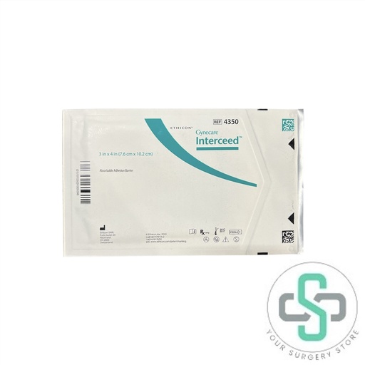 [4350]  4350 - ETHICON GYNECARE INTERCEED ABSORBABLE ADHESION BARRIER, 3" X 4" (7.6CM X 10.2CM)